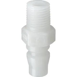 【CAINZ-DASH】ジョプラックス 樹脂プラグ 相手側取付Rc(PT)1/4 ジョプラPEシリーズ JS-02E【別送品】