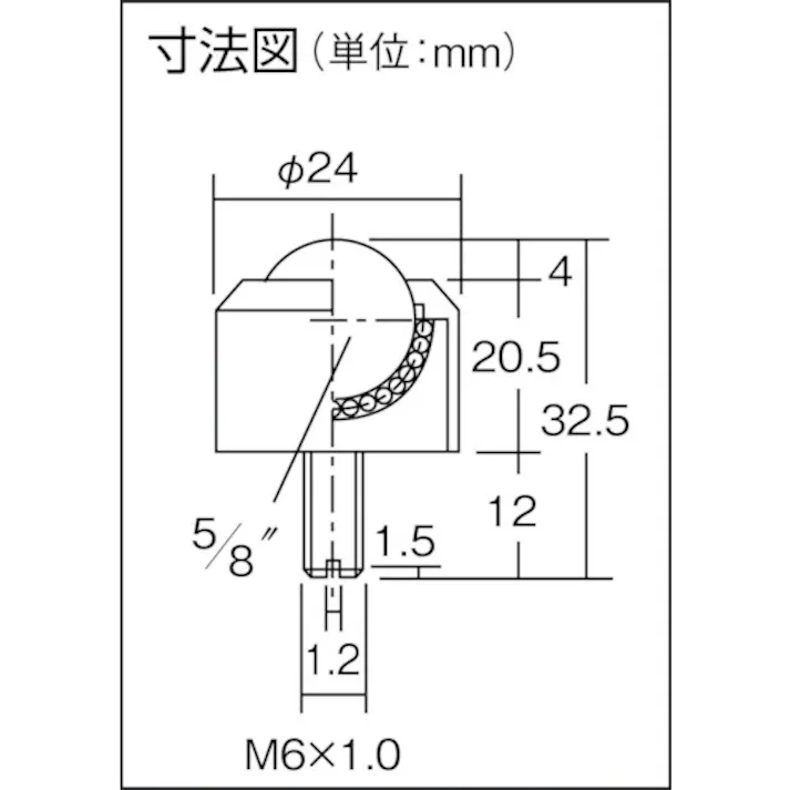 【CAINZ-DASH】井口機工製作所 上向用ボールキャスター イグチベアー IS-16SN ステンレス製 IS-16SN【別送品】