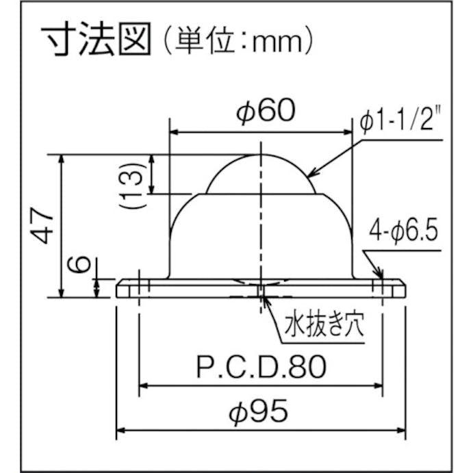 【CAINZ-DASH】井口機工製作所 上向用ボールキャスター　イグチベアー　ＩＡ－３８Ｒ　ステンレス製 IA-38R【別送品】