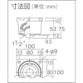 【CAINZ-DASH】井口機工製作所 下向用ボールキャスター　イグチベアー　ＩＫ－３８　スチール製 IK-38【別送品】