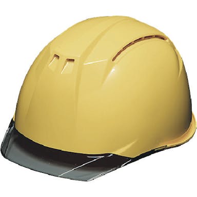 【CAINZ-DASH】ＤＩＣプラスチック安全資材営業部 透明バイザーヘルメット　ＡＡ１１ＥＶＯ－ＣＷ　ＫＰ　黄色／スモーク AA11EVO-CW-HA6-KP-Y/S【別送品】