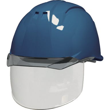 【CAINZ-DASH】ＤＩＣプラスチック安全資材営業部 透明バイザーヘルメット（シールド面付）　ＡＡ１１ＥＶＯ－ＣＳ　ＫＰ　スカイブルー／スモーク AA11EVO-CS-HA6-KP-B/S【別送品】