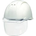 【CAINZ-DASH】ＤＩＣプラスチック安全資材営業部 透明バイザーヘルメット（シールド面付）　ＡＰ１１ＥＶＯ－ＣＳＷ　ＫＰ　白／クリア AP11EVO-CSW-HA6-KP-W/C【別送品】