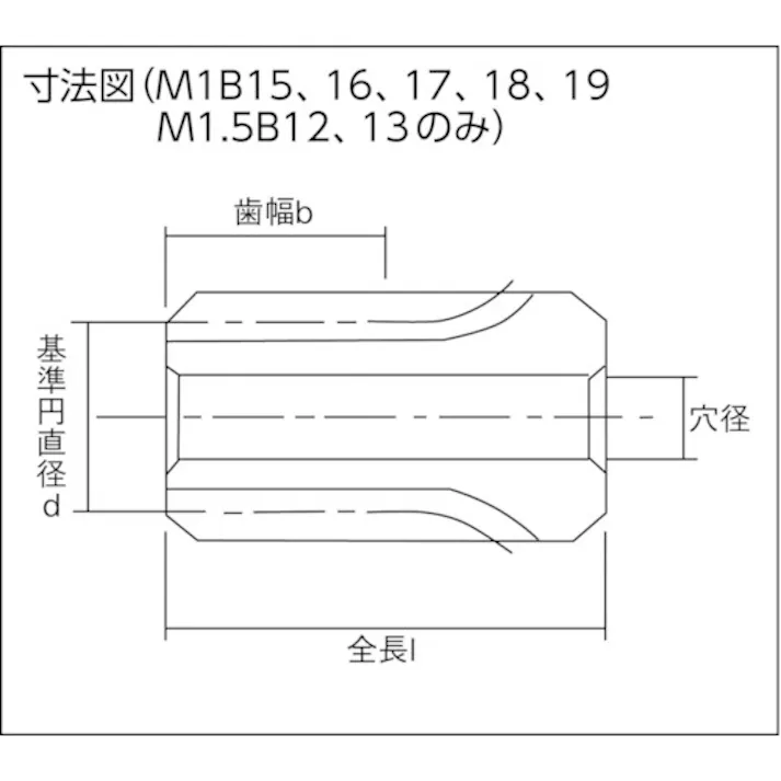 【CAINZ-DASH】片山チエン 平歯車B形M1.5 歯数32 直径48 歯幅15 穴径10 M1.5B32【別送品】