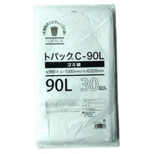 オザックス トパックゴミ袋 C 90L 厚さ0.020mm 30枚 00442599 ゴミ袋 オザックス トパックゴミ袋 C 90L 厚さ0.020mm 30枚 00442599 ゴミ袋
