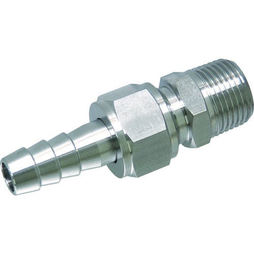 アソー SUS ホースジョイント PT3/8×Φ10.5 HS-7310 配管継手 アソー SUS ホースジョイント PT3/8×Φ10.5 HS-7310 配管継手