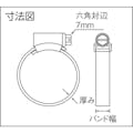 【CAINZ-DASH】アソー ＯＲＢＩＴ　ホースクリップ　ＳＳ　３０～４０　（１０個入） 1X-SS【別送品】