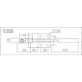 【CAINZ-DASH】大阪角田興業 ステンレス製ハンドル横型トグルクランプ　Ｎｏ．３８Ｂ大－２Ｓ KC-38BL-2S【別送品】