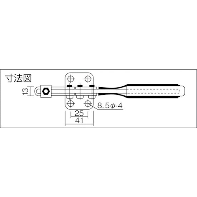 【CAINZ-DASH】大阪角田興業 ハンドル横型トグルクランプ　Ｎｏ．３８Ｋ小 KC-38K-S【別送品】