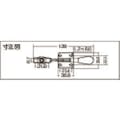【CAINZ-DASH】大阪角田興業 ハンドル横型トグルクランプ　Ｎｏ．ＨＨ３５０ KC-HH350【別送品】