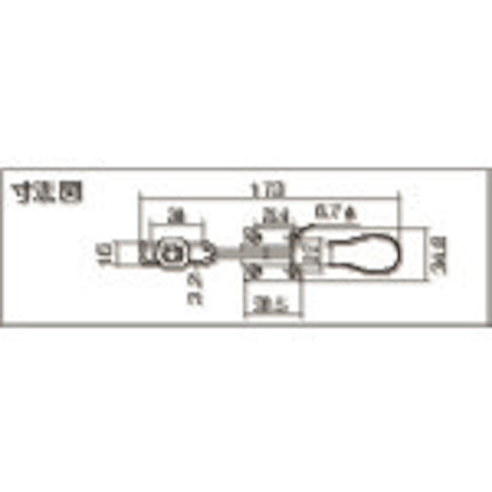 【CAINZ-DASH】大阪角田興業 ハンドル横型トグルクランプ　Ｎｏ．ＨＨ４５０ KC-HH450【別送品】