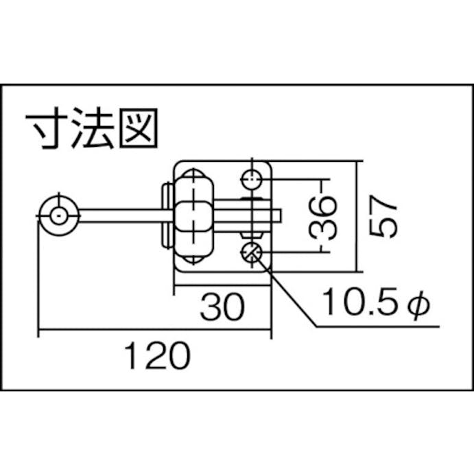 【CAINZ-DASH】大阪角田興業 ハンドル縦型トグルクランプ　Ｎｏ．４４Ａ KC-44A【別送品】