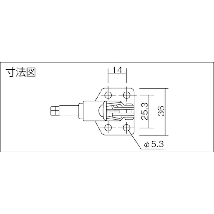 【CAINZ-DASH】大阪角田興業 横押し型トグルクランプ No.06 KC-06【別送品】