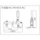 【CAINZ-DASH】大阪角田興業 ハンドル縦型トグルクランプ(下方押え型) No.HV453-XL 締圧力0.8~2.25kN KC-HV453-XL【別送品】