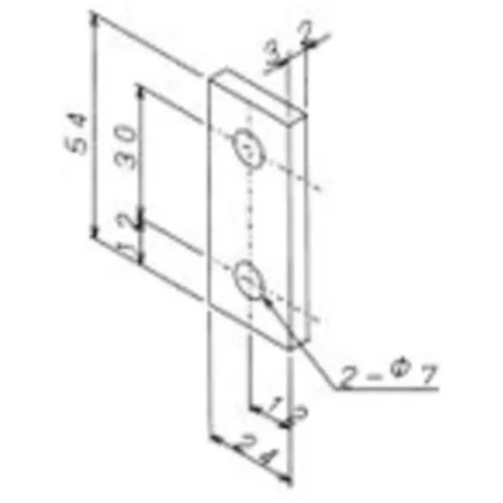 【CAINZ-DASH】ヤマト スチールブラケット(プレート)YSB-2454-6 YSB-2454-6【別送品】