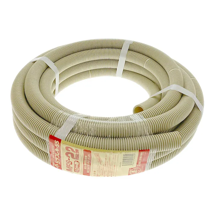 未来工業 ミラフレキSS PF管 ベージュ MFS-22 10m巻