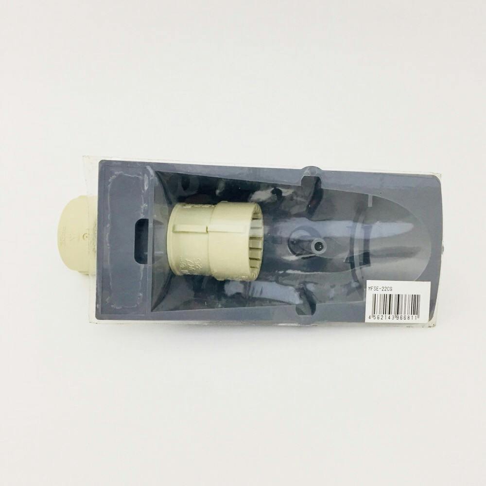 未来工業 PF管 エンドカップリング グレー MFSE-22CG | 配線部品