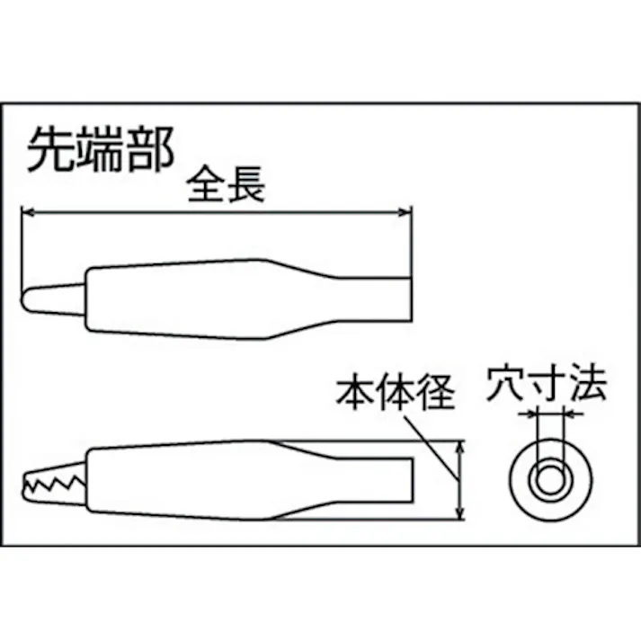 【CAINZ-DASH】サトーパーツ クリップ C-4シリーズ Mサイズ 全長48mm 赤 5個入 C-4-M-R【別送品】