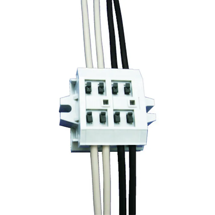 【CAINZ-DASH】サトーパーツ スクリューレス端子台 ML-1700-B-4P【別送品】