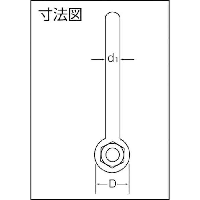 【CAINZ-DASH】大洋製器工業 強力長シャックル　４ｔ（１９×１６０）（１００７５６１） TSL4X160【別送品】