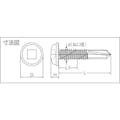 【CAINZ-DASH】コノエ ドリルねじ“エースポイント”（スチール） APW5025L【別送品】