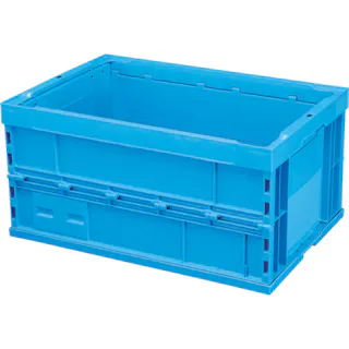 【CAINZ-DASH】積水テクノ成型 折りたたみコンテナ OC-75L 青 OC75LSB【別送品】