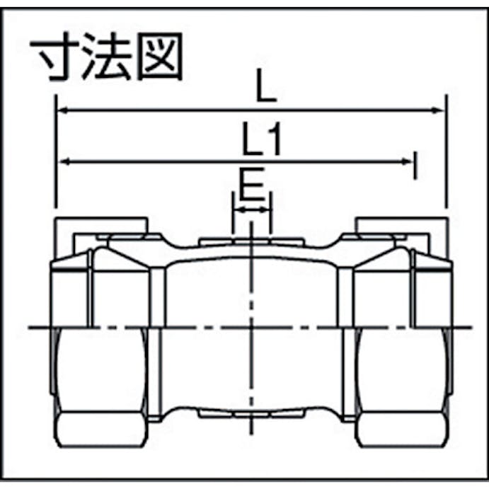 【CAINZ-DASH】リケン 配管継手　ＬＡカップリング　ＨＩ－ＬＡ型　ソケット　ロックリング付　呼び径（Ａ）２０ G-HI-LA-S-20A【別送品】