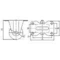 【CAINZ-DASH】ユーエイ　キャスター事業部 プレート式　自在　低床キャスター　フェノール　車輪径７５ｍｍ　　Ｈタイプ　ＨＧ型　取付寸法７１×７１ HG-75PB【別送品】