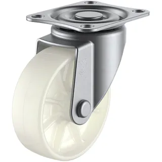 【CAINZ-DASH】ユーエイ キャスター事業部 プレート式 自在 ステンレスキャスター ナイロン 車輪径75mm Sタイプ SUS-SG型 取付寸法55×42 SUS-SG-75N【別送品】