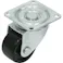 【CAINZ-DASH】ユーエイ キャスター事業部 プレート式 自在 ステンレス低床キャスター 強化ナイロン 車輪径50mm Hタイプ SUS-HG型 取付寸法50×50 SUS-HG-50GNB【別送品】