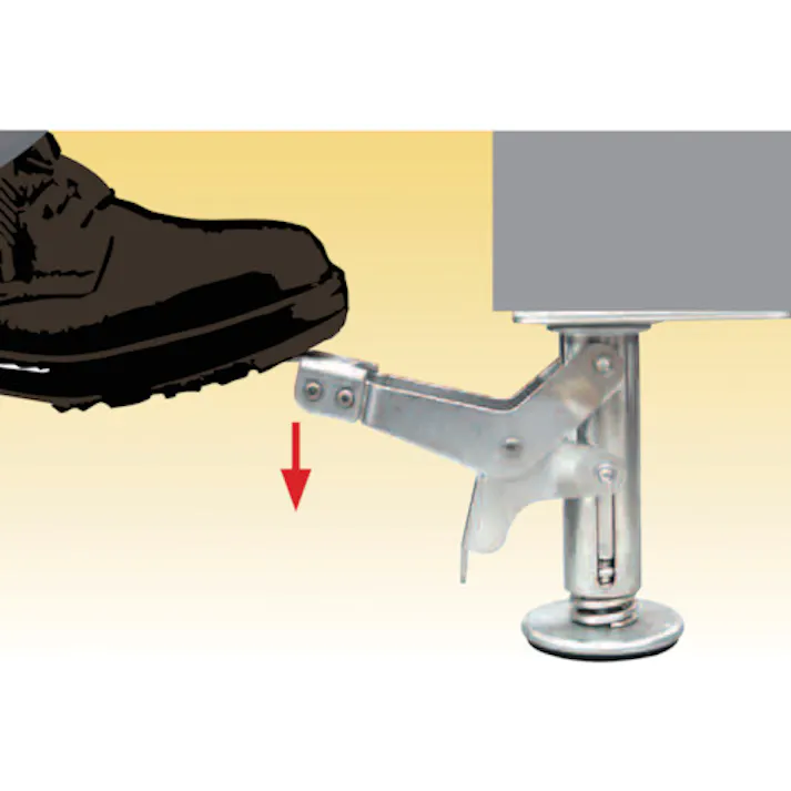 【CAINZ-DASH】ユーエイ キャスター事業部 ユーエイロック ELOCK型 取付寸法100×100(85×85) ELOCK-100【別送品】