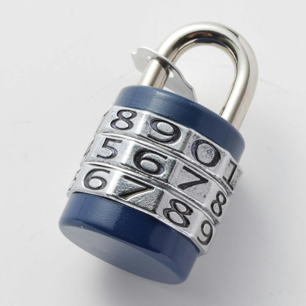 デカ文字感触錠 28ミリ 3段 No.112 | その他防犯用品・防犯