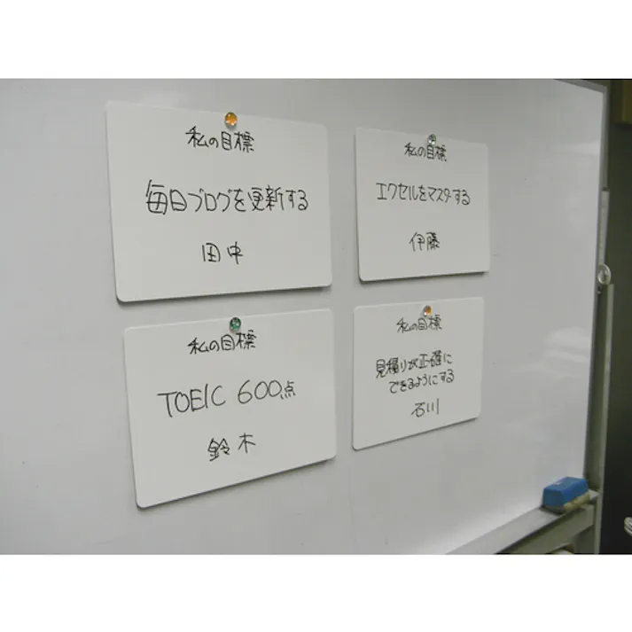 【CAINZ-DASH】欧文印刷 紙製 薄型ホワイトボード A4判 UBNGWA4W10【別送品】