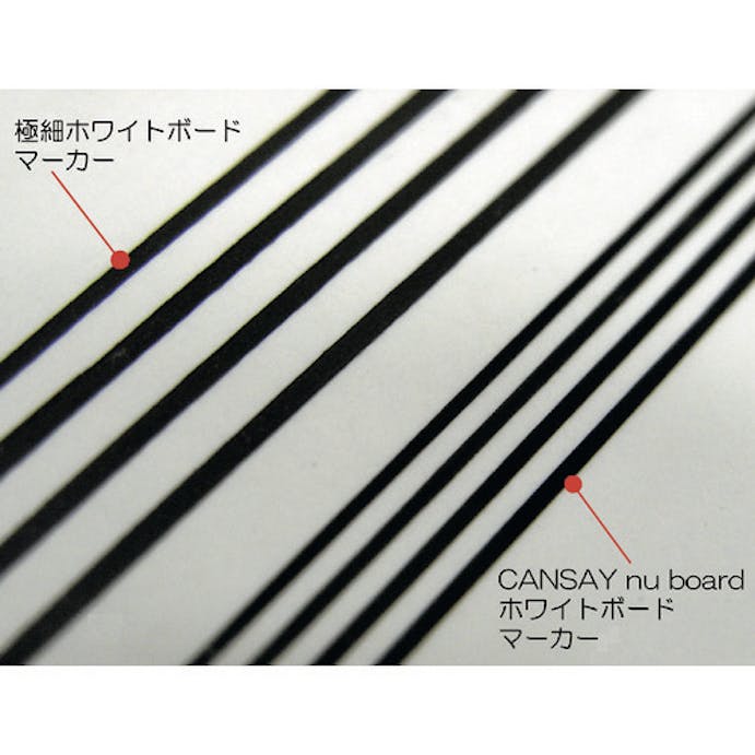 【CAINZ-DASH】欧文印刷 ホワイトボードマーカー３本セット（黒） BSLC00BL03【別送品】