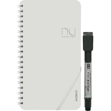 【CAINZ-DASH】欧文印刷 ノート型ホワイトボード　ｎｕ　ｂｏａｒｄ　ＬＩＧＨＴ　グレー　１１３×２０４ｍｍ NULT01GY04【別送品】