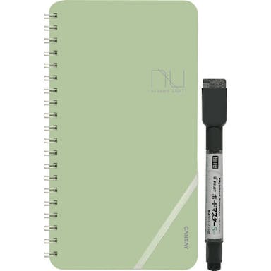 【CAINZ-DASH】欧文印刷 ノート型ホワイトボード　ｎｕ　ｂｏａｒｄ　ＬＩＧＨＴ　グリーン　１１３×２０４ｍｍ NULT01GR04【別送品】