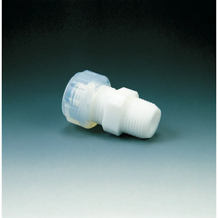 【CAINZ-DASH】フロンケミカル フッ素樹脂 ハーフオスジョイントI型中間止6φ×R1/4 NR0062-001【別送品】