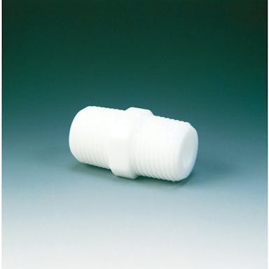 【CAINZ-DASH】フロンケミカル フッ素樹脂（ＰＴＦＥ）　ニップル　Ｒ１／２ＸＲ１／２ NR0089-008【別送品】