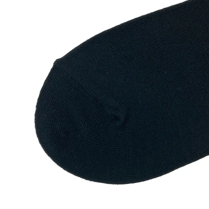 締め付けない あったかソックス クルー丈 ブラック 22.0cm-24.0cm