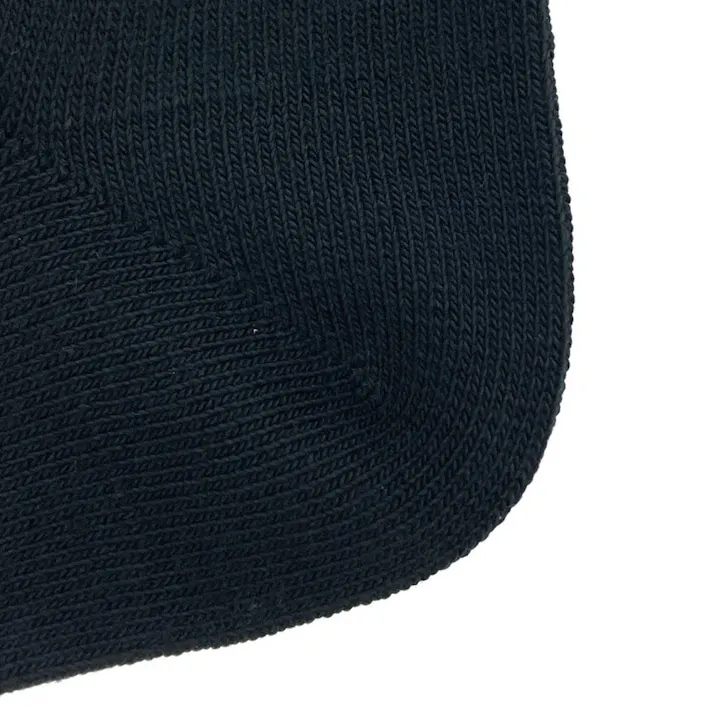 締め付けない あったかソックス クルー丈 ブラック 22.0cm-24.0cm