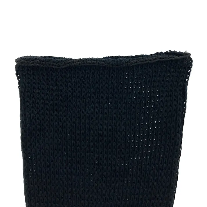 締め付けない あったかソックス クルー丈 ブラック 22.0cm-24.0cm