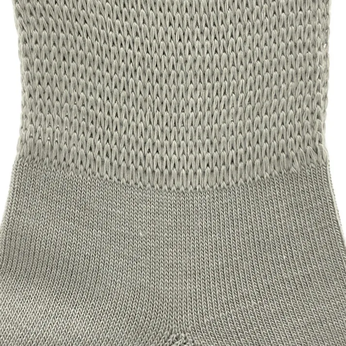 締め付けない あったかソックス クルー丈 グレー 22.0cm-24.0cm