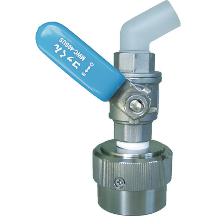 【CAINZ-DASH】ミヤサカ工業 ワンタッチ給油栓 コッくん SUSタイプ 溶剤専用タイプ 口金Φ40用 ブルー MWC-40SUS【別送品】