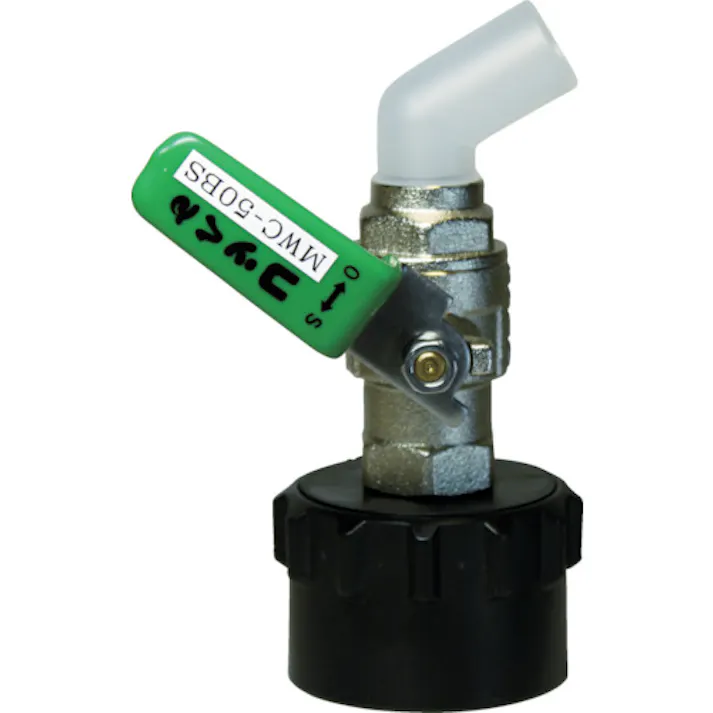 【CAINZ-DASH】ミヤサカ工業 ワンタッチ給油栓 コッくん Bタイプ バイトン仕様 レバー仕様 口金Φ50mm グリーン MWC-50BSG-VITON【別送品】