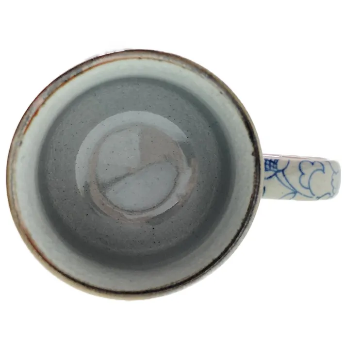 マグ 古染花唐草