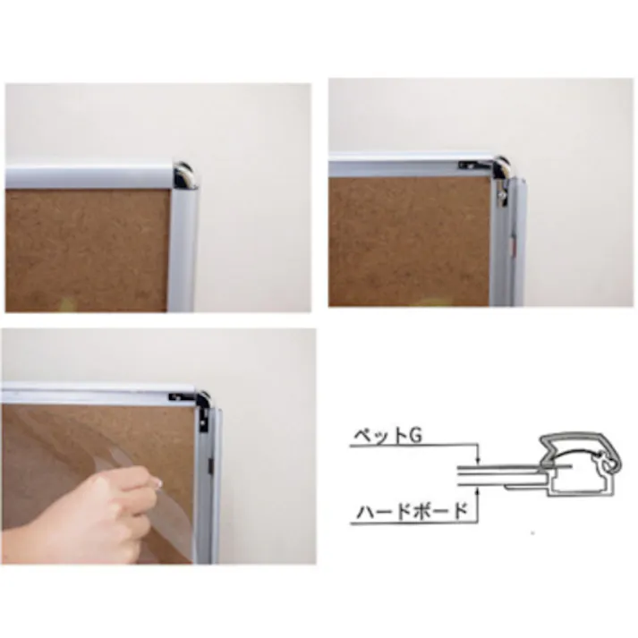 【CAINZ-DASH】常磐精工 フリーアングルパネルスタンド90 ポール A3 297×420 FAPAS90-A3【別送品】