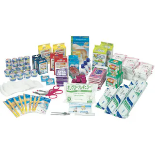 【CAINZ-DASH】三和製作所 防災用救急箱セット 50人用 400-522【別送品】