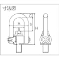 【CAINZ-DASH】浪速鉄工 マルチアイボルト　ハイブリッド　ＨＢＭ２４１６ HBM2416【別送品】