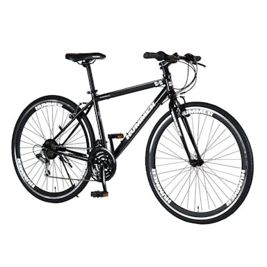 【自転車】《ジック》クロスバイク ハマー HUMMER CRB7018DR 外装18段 700×32C ブラック(販売終了)