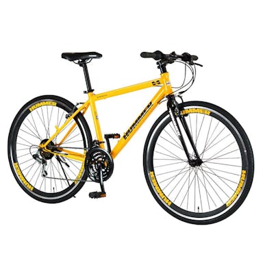 【自転車】《ジック》クロスバイク ハマー HUMMER CRB7018DR 外装18段 700×32C イエロー(販売終了)